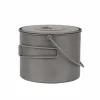 New Titanium 1300ml Pot with Bail Handle Pots And Pans