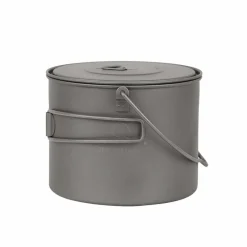 New Titanium 1300ml Pot with Bail Handle Pots And Pans