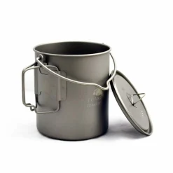 Hot Titanium 750ml Pot with Bail Handle Pots And Pans