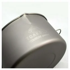 Titanium 2000ml Pot with Bail Handle Pots And Pans