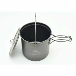 Online Titanium 1100ml Pot with Bail Handle Pots And Pans