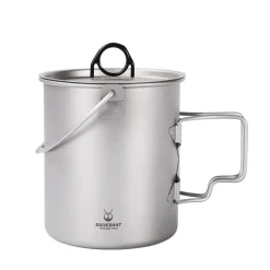 Best Titanium Pot 750ml with lid and bail handle Pots And Pans