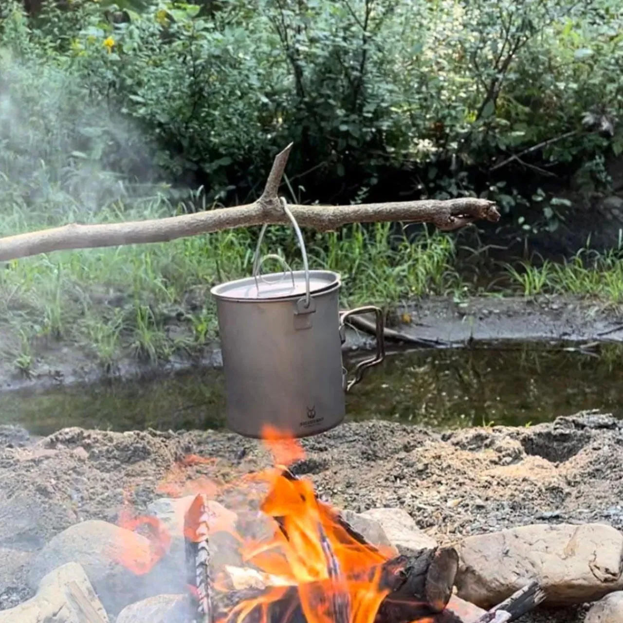 Best Titanium Pot 750ml with lid and bail handle Pots And Pans