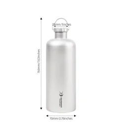 Outlet Titanium Water Bottle 600ml Water Bottles