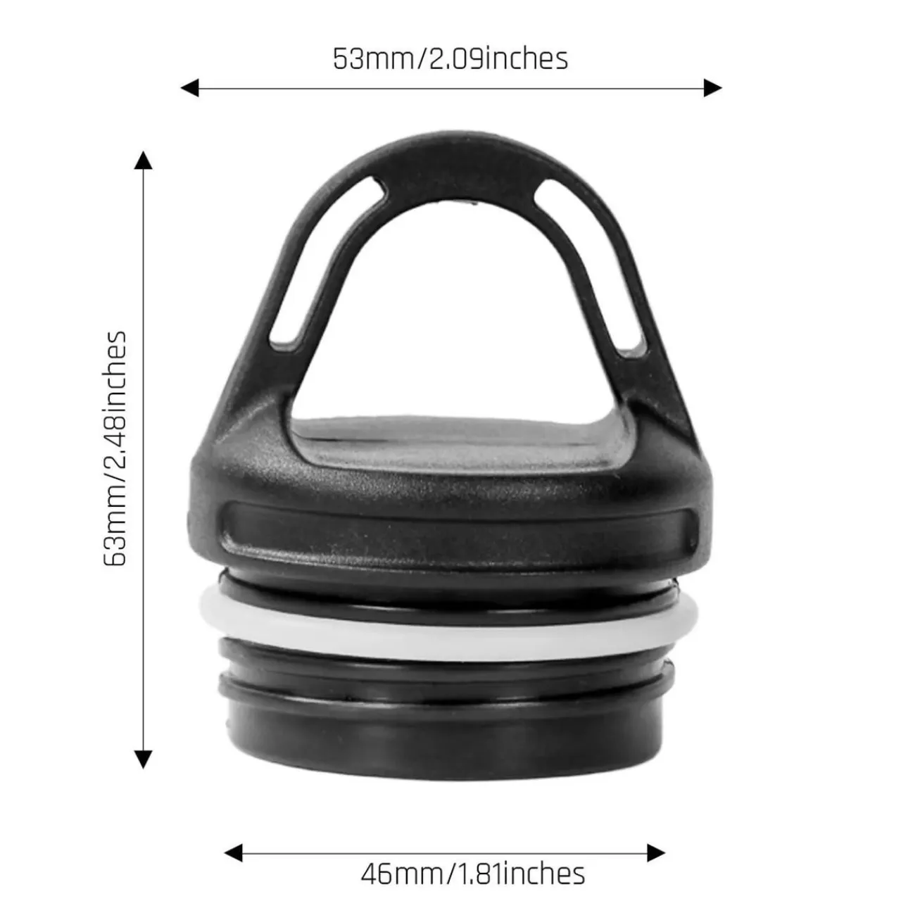 New Titanium Water Bottle 500ml - Round Water Bottles