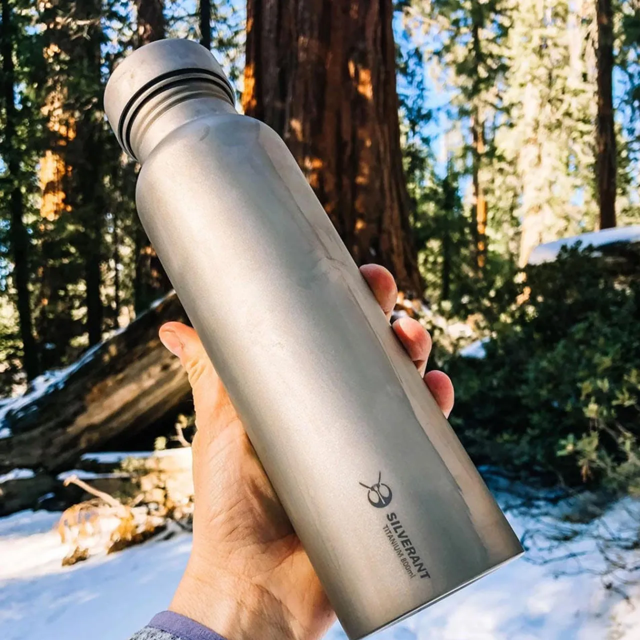 Clearance Titanium Water Bottle 800ml - Round Water Bottles