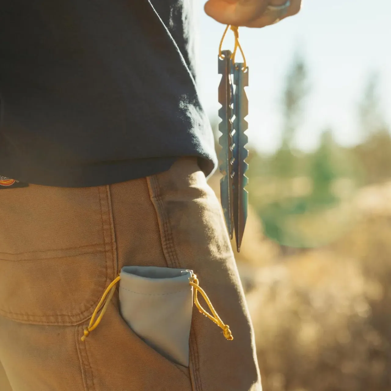 Hot Titanium Y-Shape Tent Stakes - Medium 6 Pack Tent Accessories