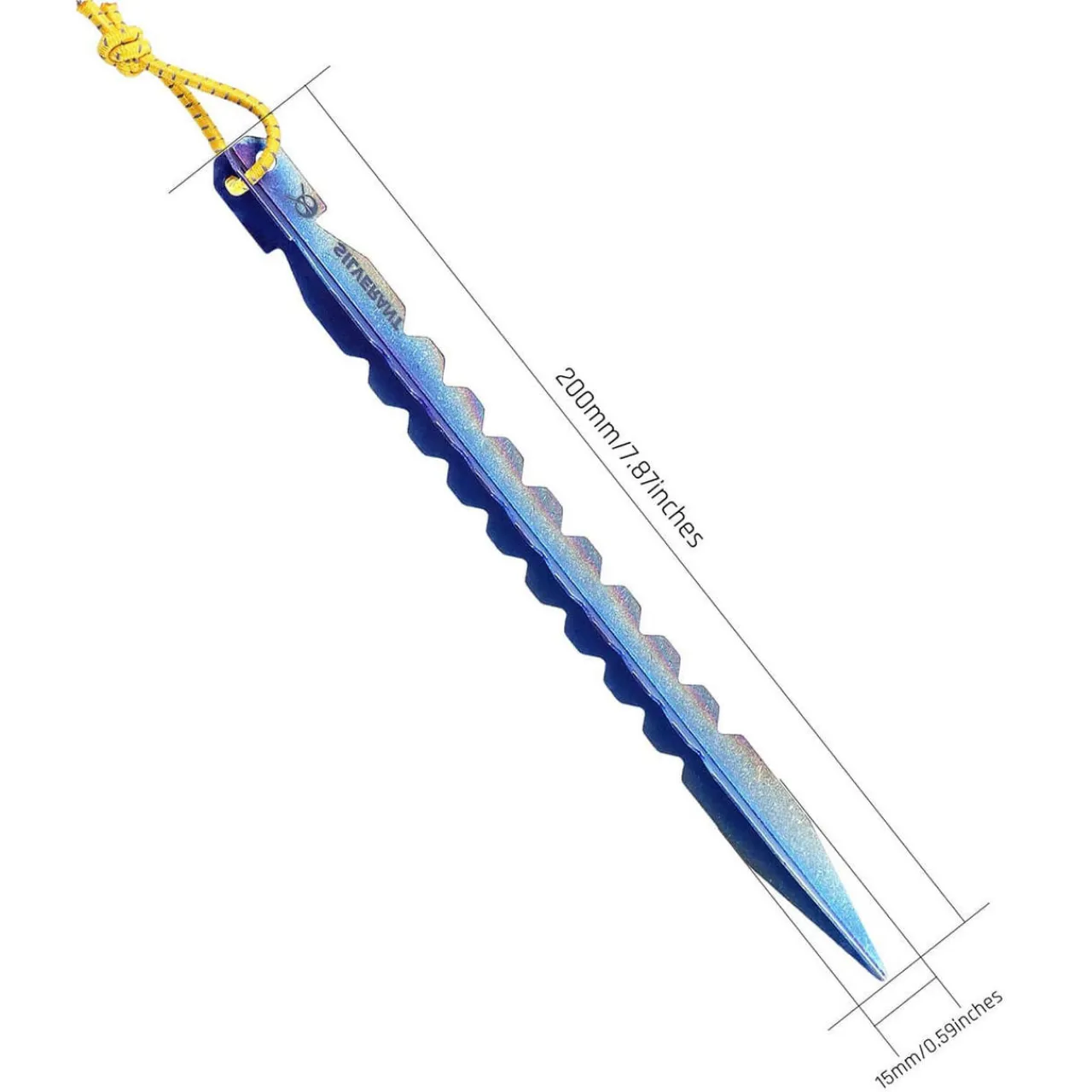 New Titanium Y-Shape Tent Stakes - Long 6 Pack Tent Accessories