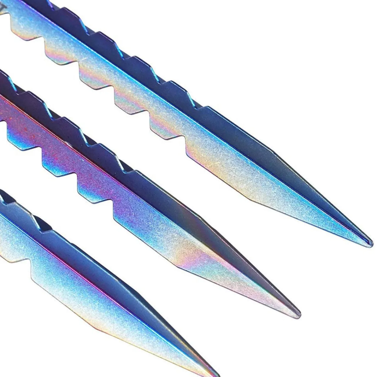 New Titanium Y-Shape Tent Stakes - Long 6 Pack Tent Accessories