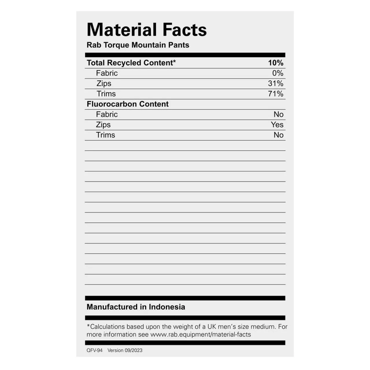 Outlet Torque Mountain Pants Trekking Pants