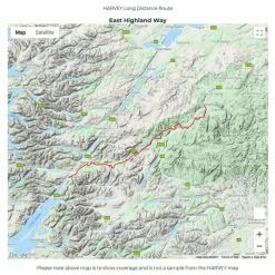 Clearance Trail Map XT40 - East Highland Way Maps, Guides & Compasses