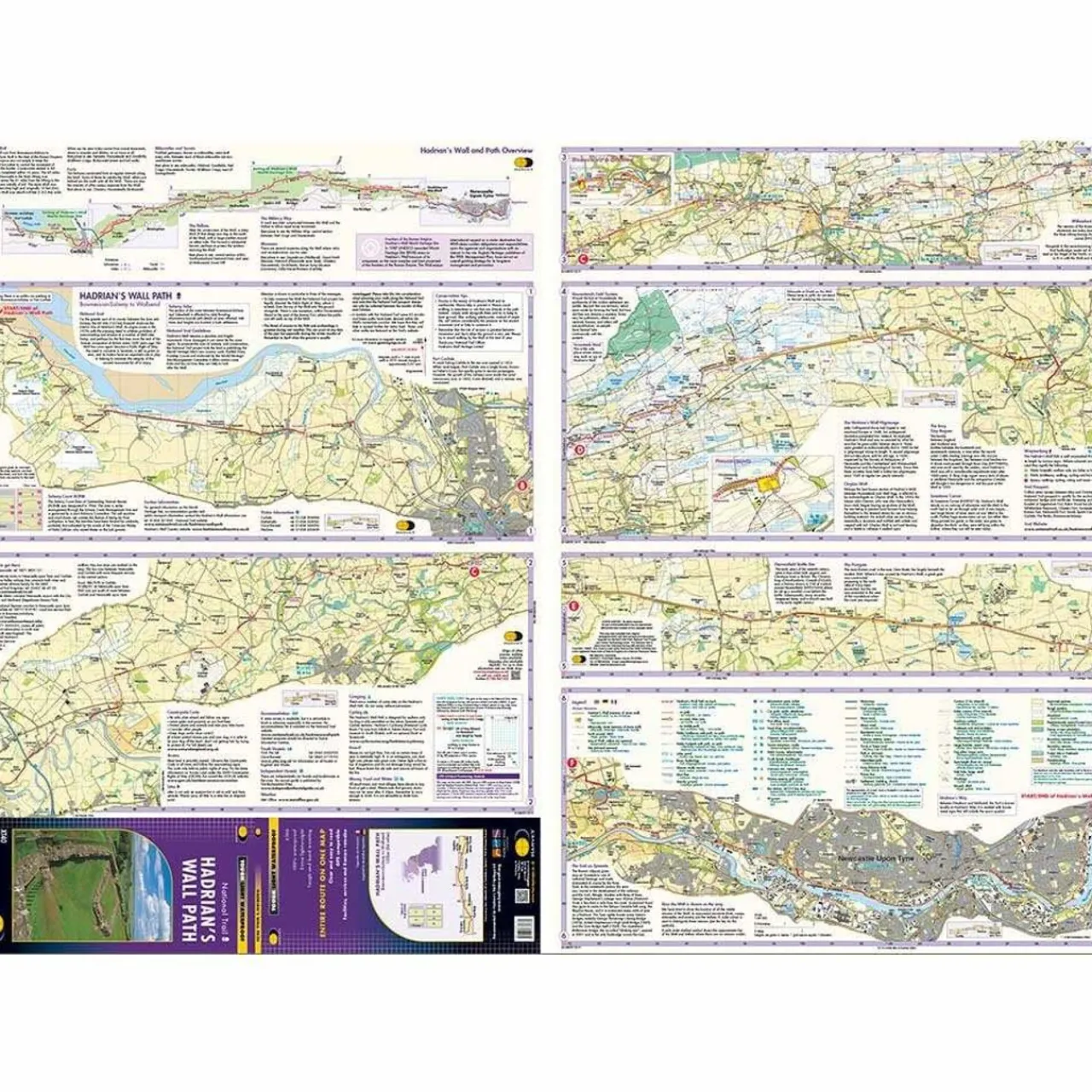 Sale Trail Map XT40 - Hadrian's Wall Path Maps, Guides & Compasses
