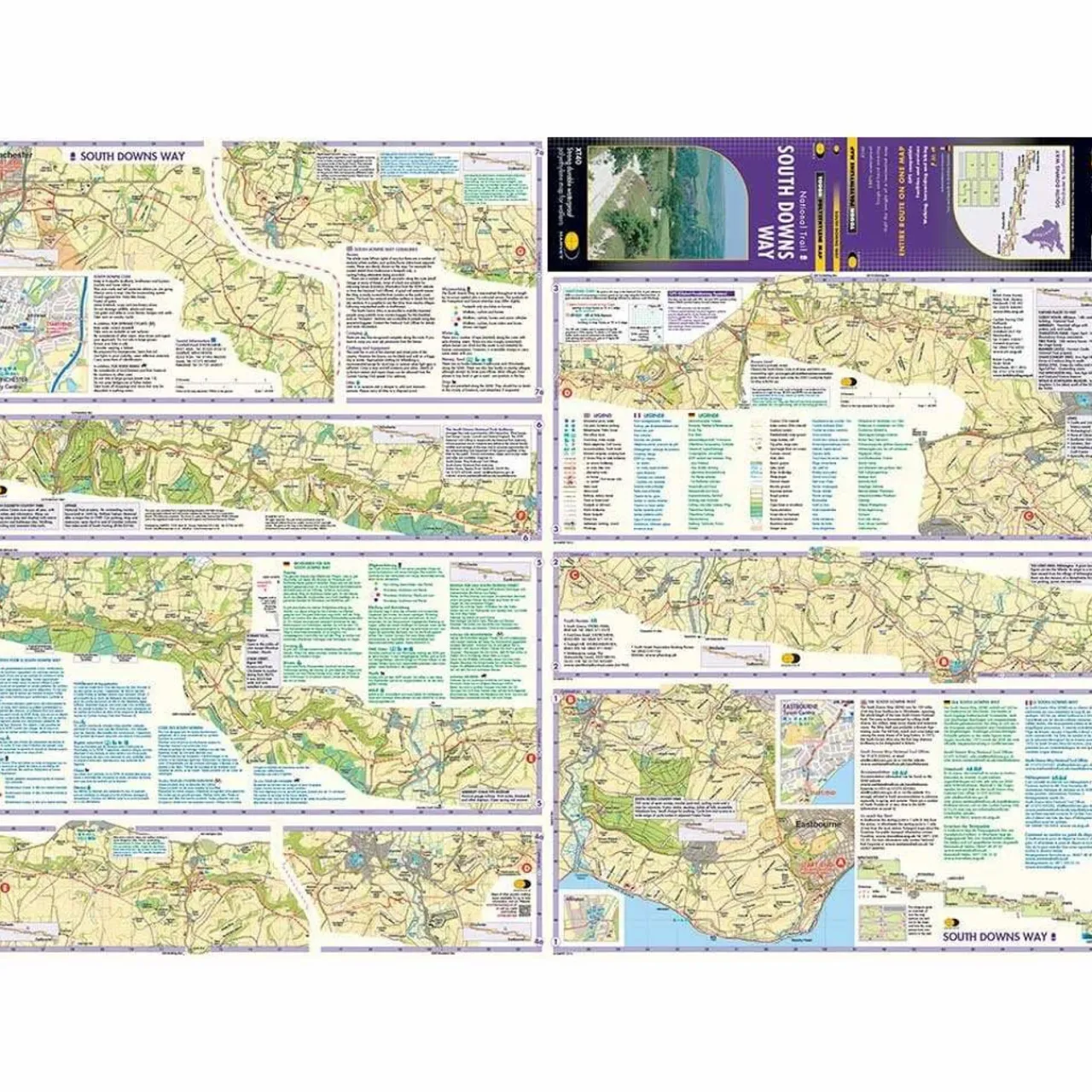 Outlet Trail Map XT40 - South Downs Way Maps, Guides & Compasses