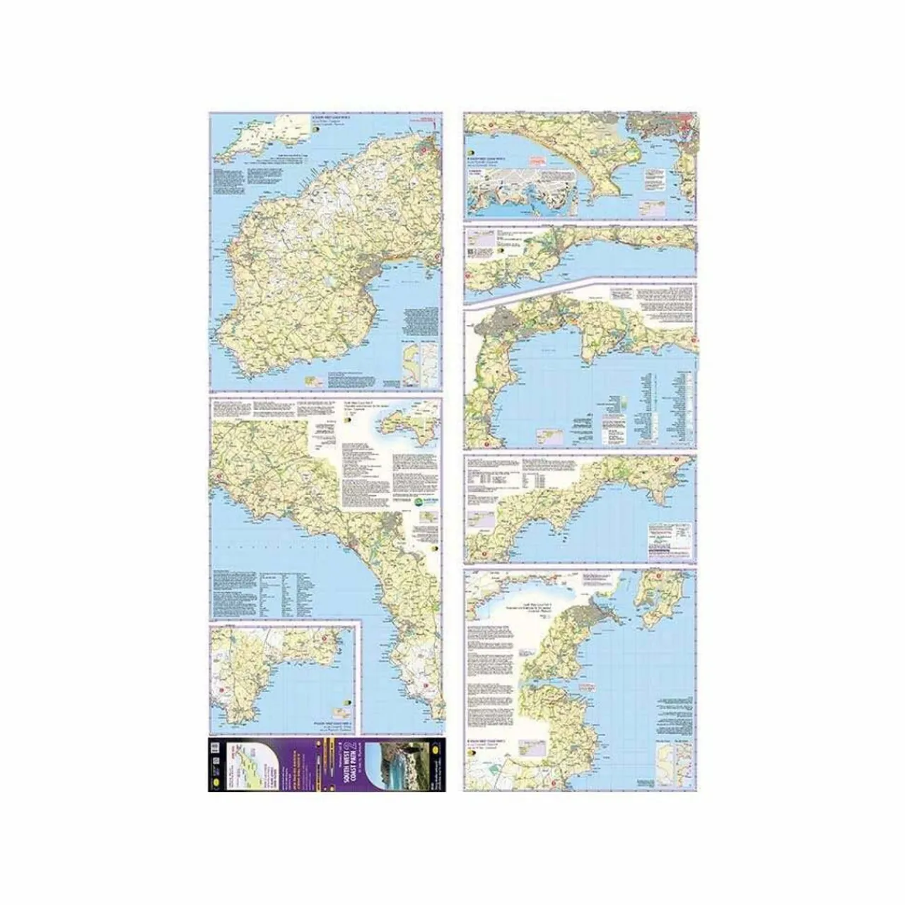 New Trail Map XT40 - South West Coast Path 2 Maps, Guides & Compasses