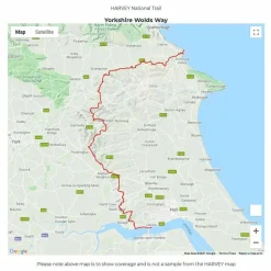 Sale Trail Map XT40 - Yorkshire Wolds Way Maps, Guides & Compasses