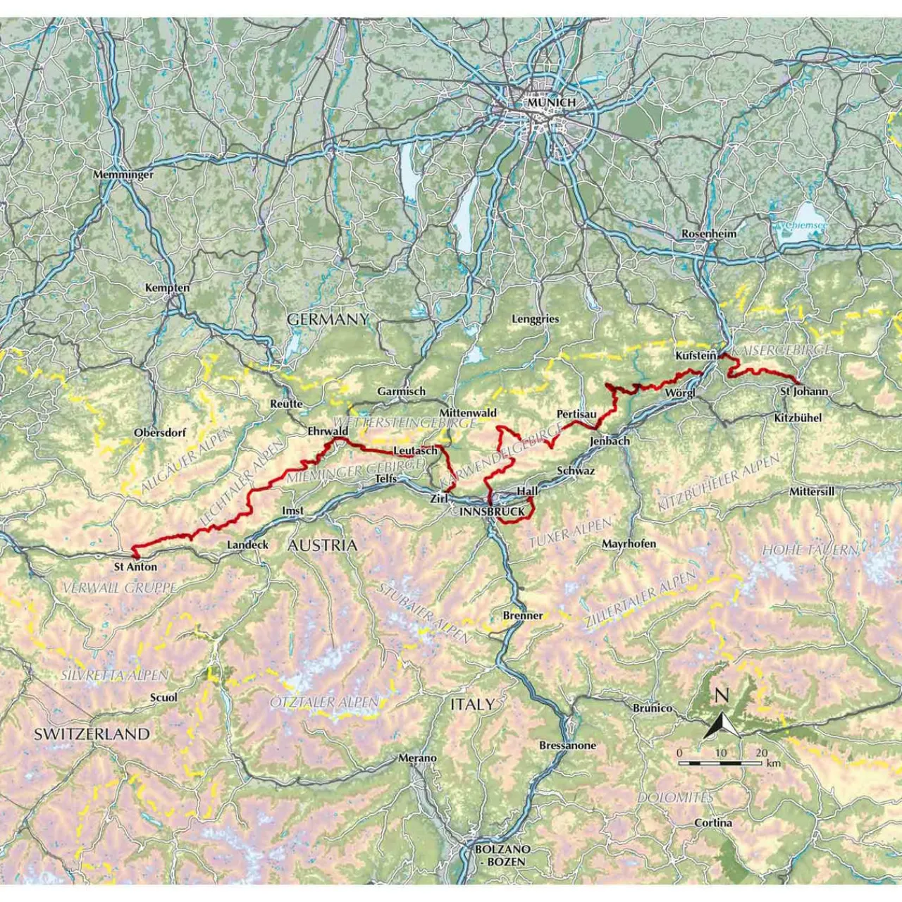 Trekking Austria's Adlerweg Maps, Guides & Compasses