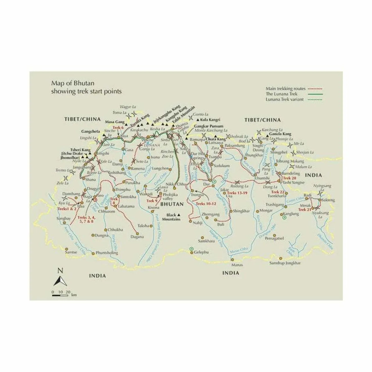 Sale Trekking in Bhutan Maps, Guides & Compasses