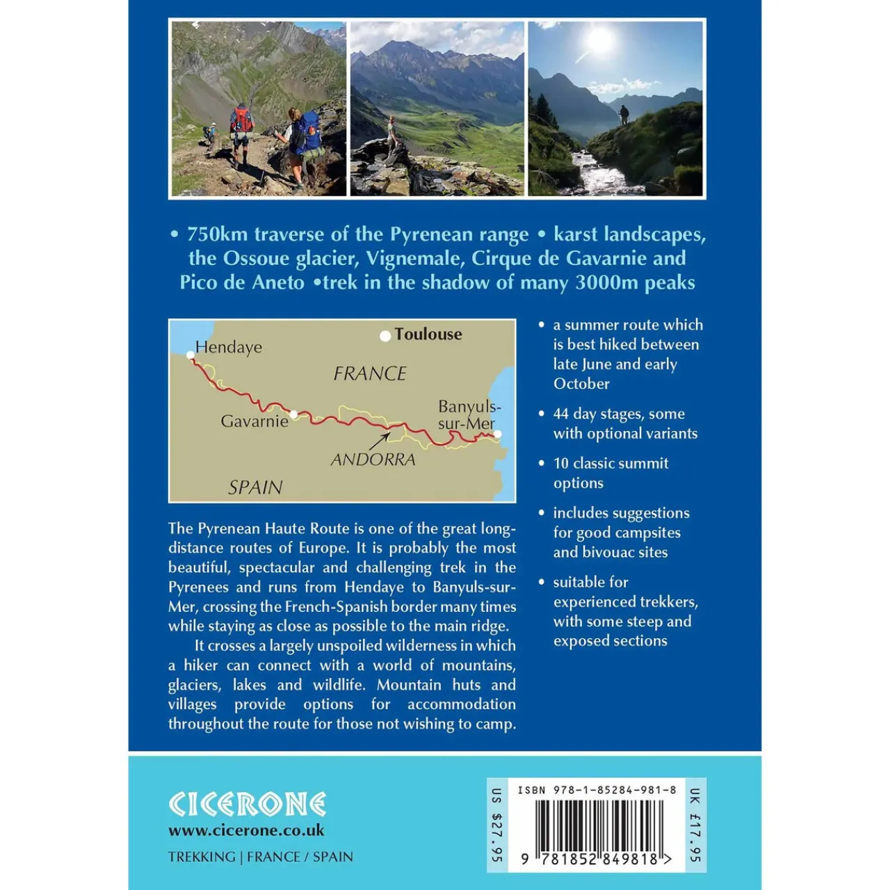 Trekking the Pyrenean Haute Route Maps, Guides & Compasses