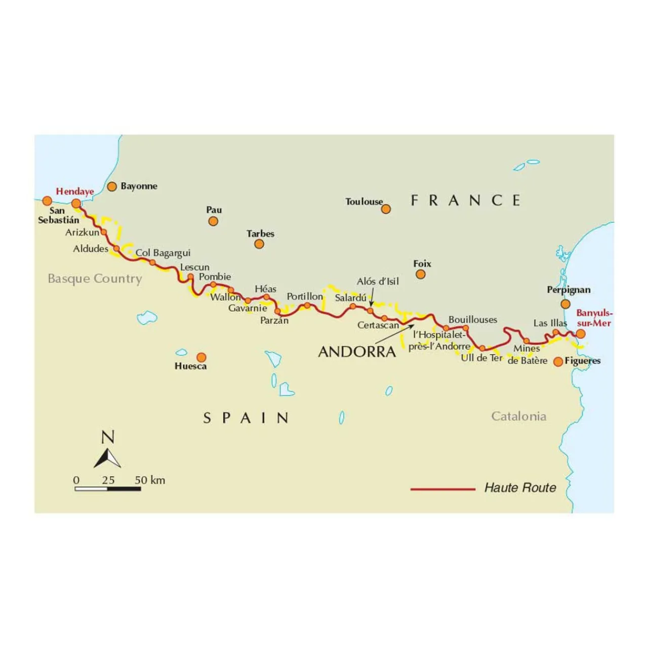 Trekking the Pyrenean Haute Route Maps, Guides & Compasses