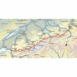 Outlet Trekking the Swiss Via Alpina Maps, Guides & Compasses