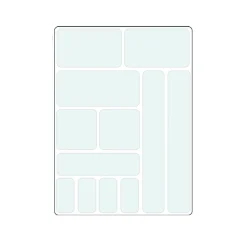 New TUFF Tape Self-Adhesive Assorted Patch Set - Large Care & Repair