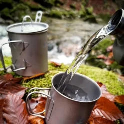 Sale Ultralight Titanium Cup with Lid 500ml Cups Mugs Plates & Bowls|Pots And Pans