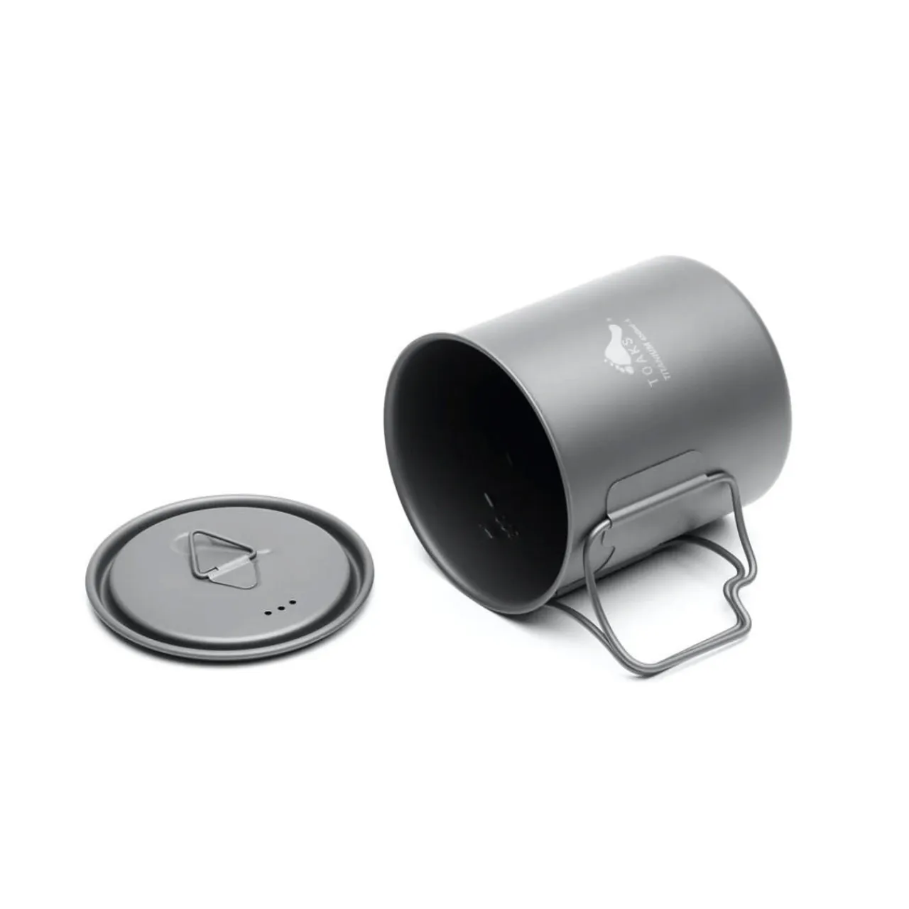 New Ultralight Titanium 450ml Cup with Lid Cups Mugs Plates & Bowls|Pots And Pans