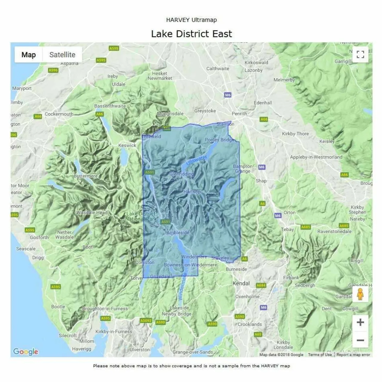 Best UltraMap XT40 - Lake District East Maps, Guides & Compasses
