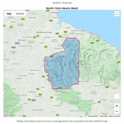 New UltraMap XT40 - North York Moors West Maps, Guides & Compasses