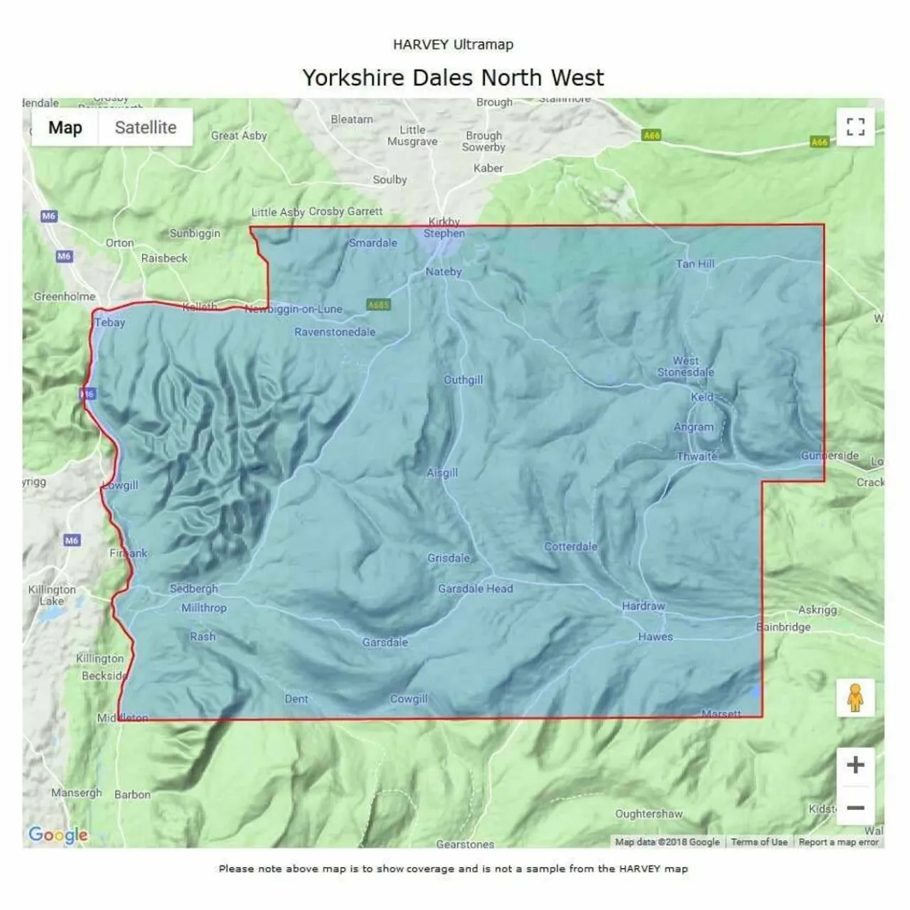 UltraMap XT40 - Yorkshire Dales North West Maps, Guides & Compasses