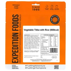 Outlet Vegetable Tikka with Rice (High Energy Serving) Main Meals