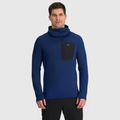 Online Vigor Grid Fleece Pullover Hoodie Fleece Pull-Ons