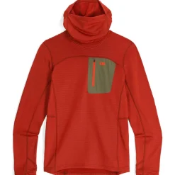 Clearance Vigor Grid Fleece Pullover Hoodie - Past Season Colours Fleece Pull-Ons