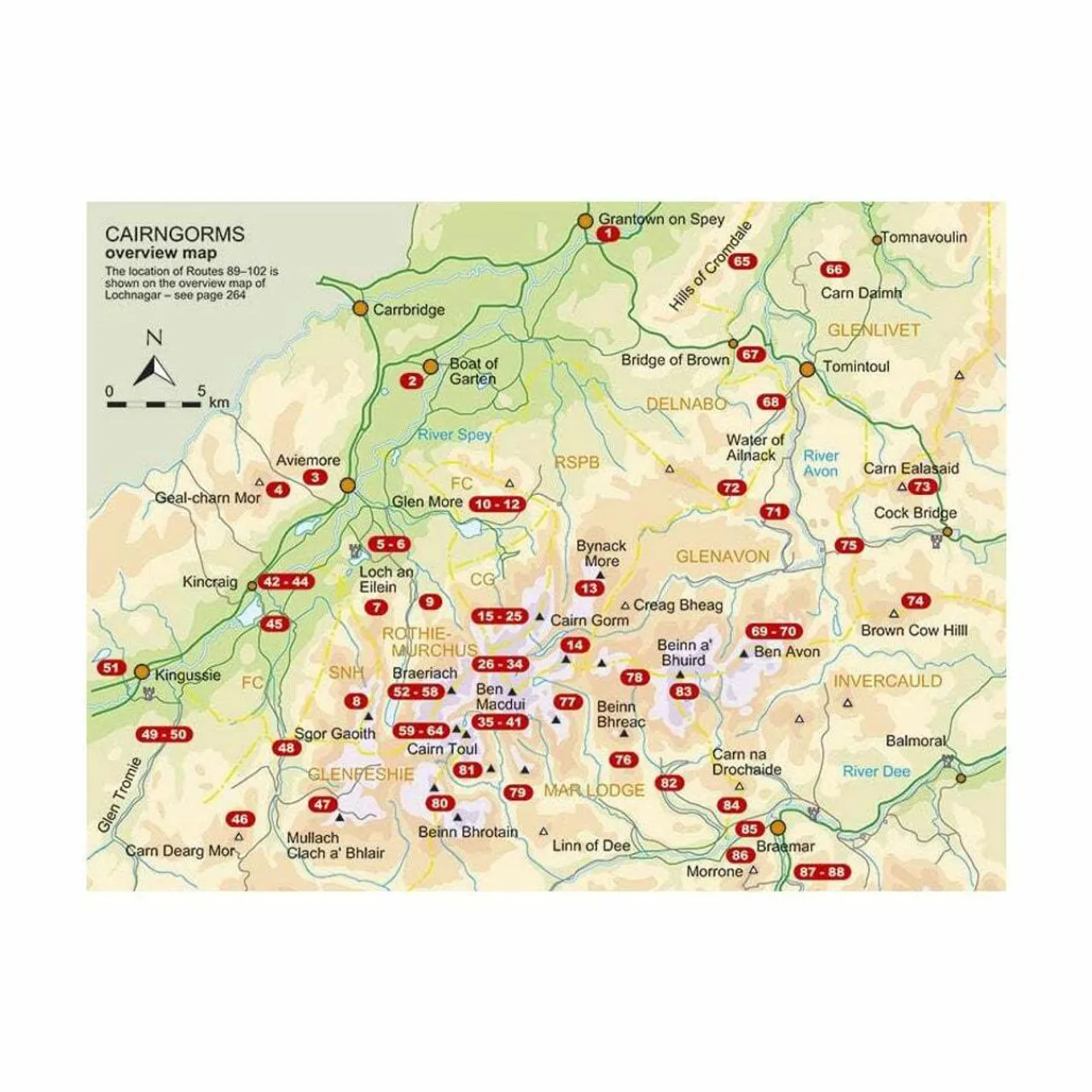 New Walking in the Cairngorms Maps, Guides & Compasses