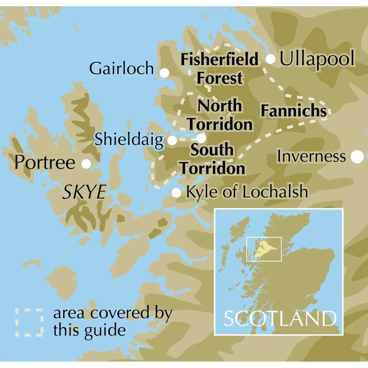 Outlet Walking in Torridon, Fisherfield, Fannichs and An Teallach Maps, Guides & Compasses