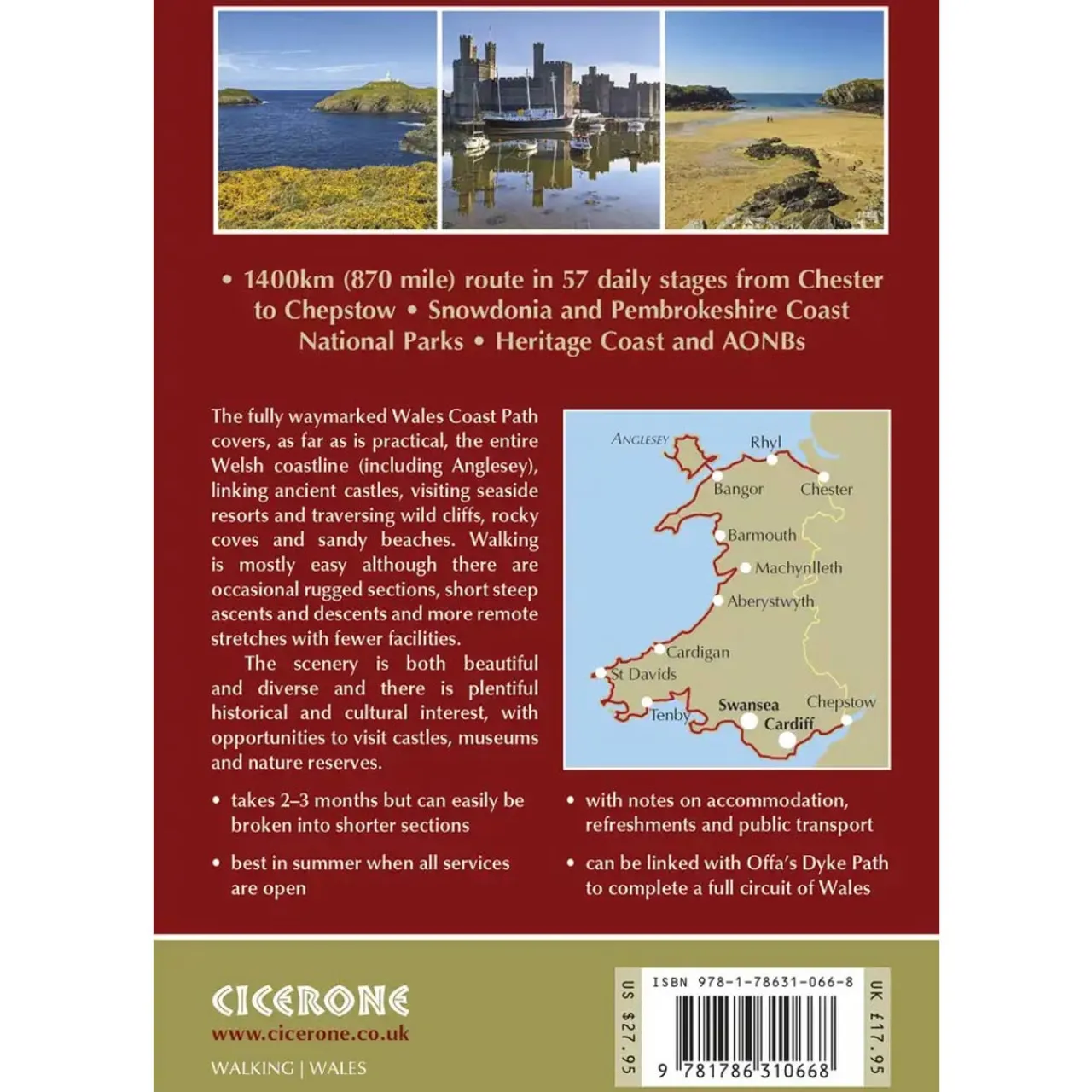 Sale Walking the Wales Coast Path Maps, Guides & Compasses