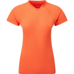New Womens Dart Nano Zip T-Shirt Women Baselayer - Short Sleeves