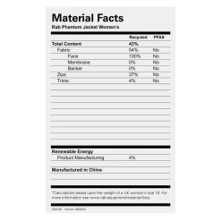 Clearance Womens Phantom 2.5L Jacket Women Waterproof Jackets